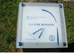 Signalisation voie romaine Gigny
