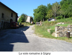 Voie romaine à Gigny